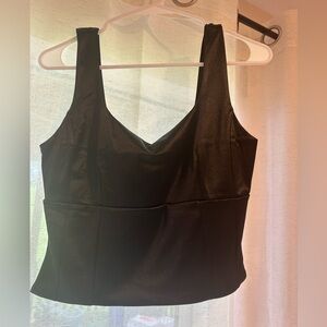Black silk top